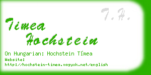 timea hochstein business card